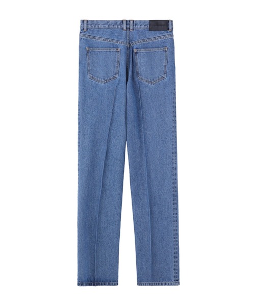 JOHN LAWRENCE SULLIVAN（ジョンローレンスサリバン）の「JOHN LAWRENCE SULLIVAN WASHED DENIM SEAM TUCK PANTS (2B005-0325-36)（デニムパンツ・メンズ・ブラック/インディゴブルー・48/46/44）」の5枚目の写真