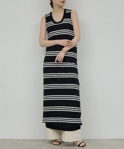 GALLARDAGALANTE（ガリャルダガランテ）の「【HERITANOVUM】バッククロスボーダーワンピース（ワンピース・レディース・ブラック/レッド・FREE）」の2枚目の写真