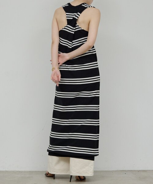 GALLARDAGALANTE（ガリャルダガランテ）の「【HERITANOVUM】バッククロスボーダーワンピース（ワンピース・レディース・ブラック/レッド・FREE）」の7枚目の写真