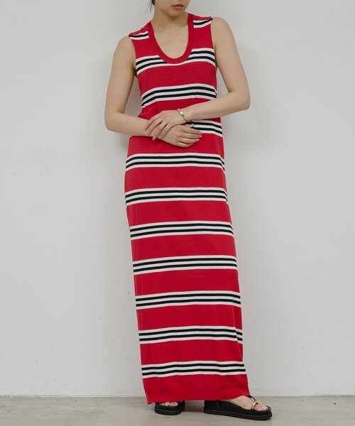 GALLARDAGALANTE（ガリャルダガランテ）の「【HERITANOVUM】バッククロスボーダーワンピース（ワンピース・レディース・ブラック/レッド・FREE）」の14枚目の写真