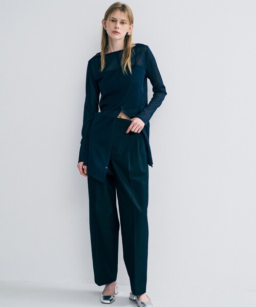 uncrave（アンクレイヴ）の「チノギャバジン ベーシックトラウザー（その他パンツ・レディース・ベージュ系/ネイビー系/ベージュ系1/ホワイト系・2/1/0）」の13枚目の写真