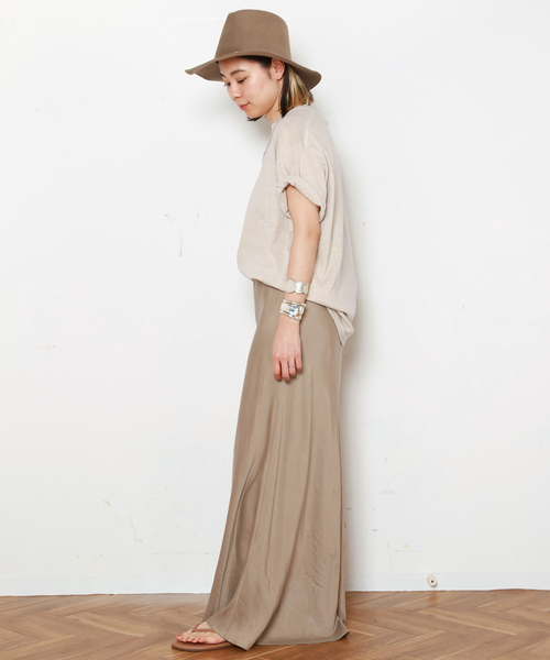 EVERYDAY I LIKE.（エヴリディアイライク）の「*Relax T-shirt（Tシャツ/カットソー・レディース・キャメル/カーキ/ベージュ・FREE）」の10枚目の写真