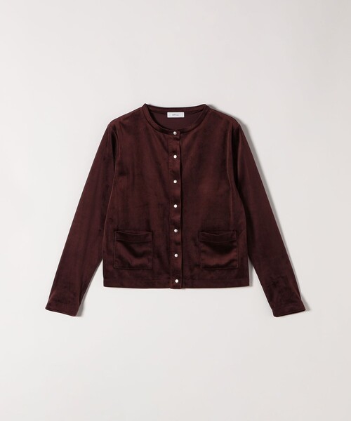 SHIPS any:〈洗濯機可能〉ポリエステル ベロア コンパクト スナップ