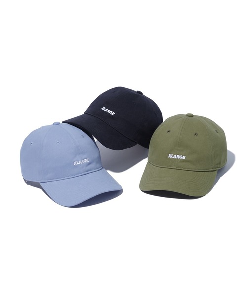 XLARGE（エクストララージ）の「CURVED BRIM SMALL LOGO CAP（キャップ・メンズ・ブラック/オリーブ/ライトブルー・ONE SIZE）」の6枚目の写真