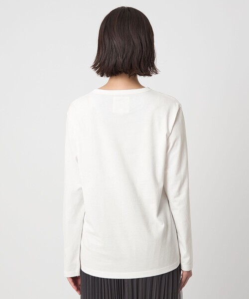 To b. by agnes b.（トゥービーバイアニエスベー）の「＜To b. by agnes b.コラボ＞ロゴ ロングスリーブ Tシャツ（Tシャツ/カットソー・レディース・ブラック/オフホワイト・FREE）」の11枚目の写真