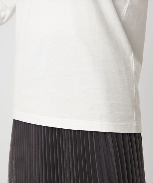 To b. by agnes b.（トゥービーバイアニエスベー）の「＜To b. by agnes b.コラボ＞ロゴ ロングスリーブ Tシャツ（Tシャツ/カットソー・レディース・ブラック/オフホワイト・FREE）」の14枚目の写真