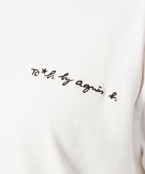 To b. by agnes b.（トゥービーバイアニエスベー）の「＜To b. by agnes b.コラボ＞ロゴ ロングスリーブ Tシャツ（Tシャツ/カットソー・レディース・ブラック/オフホワイト・FREE）」の15枚目の写真
