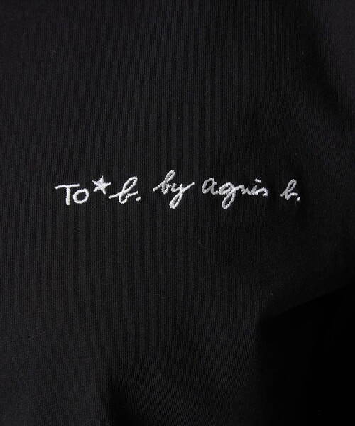 To b. by agnes b.（トゥービーバイアニエスベー）の「＜To b. by agnes b.コラボ＞ロゴ ロングスリーブ Tシャツ（Tシャツ/カットソー・レディース・ブラック/オフホワイト・FREE）」の17枚目の写真