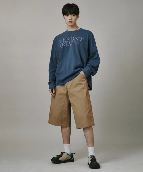 Verdnt(バーダント)の「キャンパスピグメント ブロックコア 長袖Tシャツ(Tシャツ/カットソー・メンズ・ブルー/チャコールグレー/ブラック・MEDIUM/LARGE)」の11枚目の写真