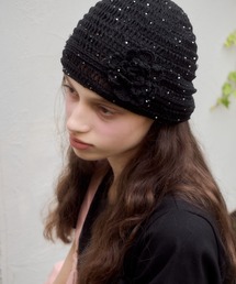 Birthday room(o[XfC[)̃T}[jbg[Yr[j[/Summer knit rose beanie(jbgLbv/r[j[)