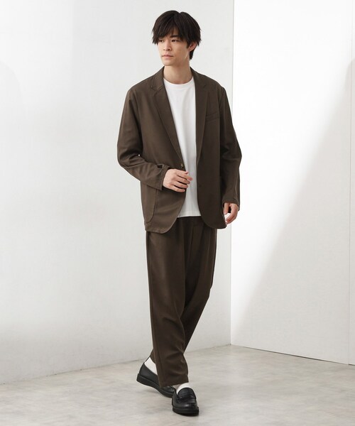 THE SHOP TK （ザ ショップ ティーケー ）の「スムースファイバーワイドイージーパンツ 【セットアップ可／UVカット／イージーケア／洗濯機OK】（その他パンツ・メンズ・ネイビー/ブラウン系その他/グレー・04/03/02/01）」の18枚目の写真
