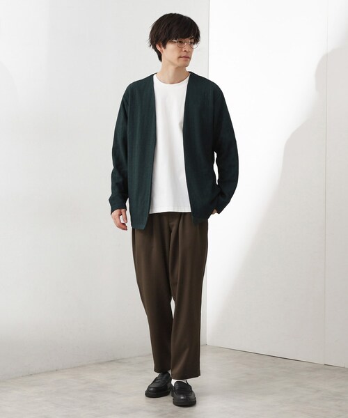 THE SHOP TK （ザ ショップ ティーケー ）の「スムースファイバーワイドイージーパンツ 【セットアップ可／UVカット／イージーケア／洗濯機OK】（その他パンツ・メンズ・ネイビー/ブラウン系その他/グレー・04/03/02/01）」の7枚目の写真