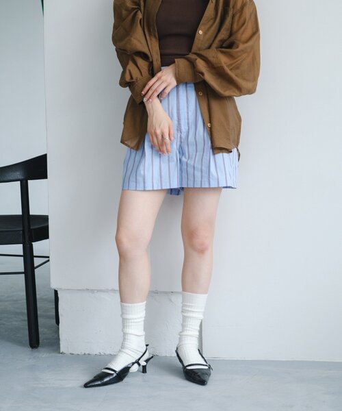 セットアップ対応】ストライプショートパンツ（その他パンツ