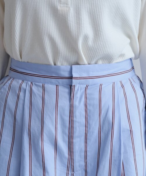 Kastane(カスタネ)の「【セットアップ対応】ストライプショートパンツ(その他パンツ・レディース・サックスブルー/アイボリー・FREE)」の21枚目の写真