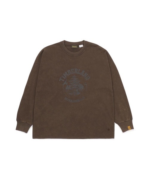 Timberland（ティンバーランド）の「【TOKYO DESIGN COLLECTIVE】長袖 グラフィック Tシャツ ユニセックス（Tシャツ/カットソー・メンズ・ダークブラウン・LARGE/MEDIUM/X-LARGE）」の9枚目の写真