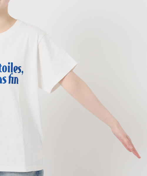 Spick & Span(スピックアンドスパン)の「《追加2》フロッキーロゴスラブTシャツ(Tシャツ/カットソー・レディース・イエロー/ホワイト・FREE)」の12枚目の写真