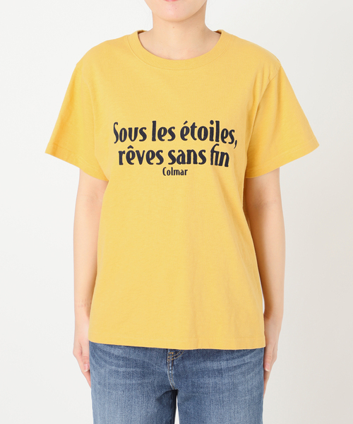Spick & Span(スピックアンドスパン)の「《追加2》フロッキーロゴスラブTシャツ(Tシャツ/カットソー・レディース・イエロー/ホワイト・FREE)」の6枚目の写真