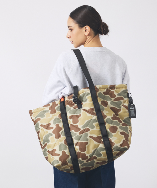 WEEKEND(ER)(ウィークエンダー)の「【WEEKEND(ER)/ウィークエンダー】 QUILTED TOTE /トートバッグ/アウトドア/キャンプ【WEB限定】(トートバッグ・メンズ・ブラウン系その他/ブラック/ブルー/ベージュ系その他・フリー)」の3枚目の写真
