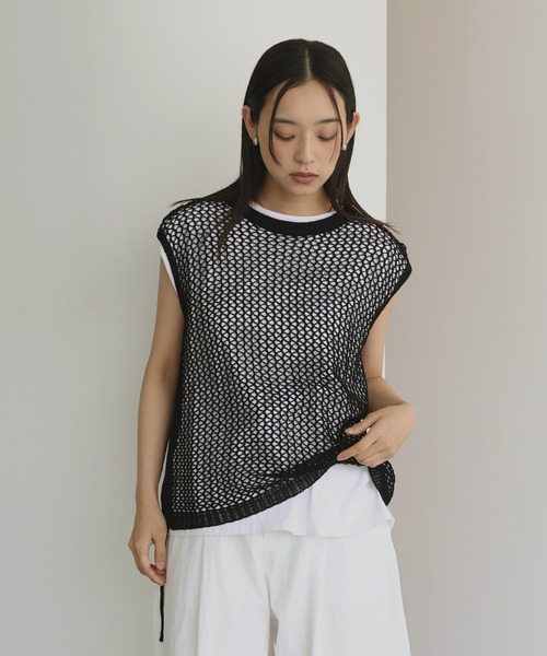 ヘルムートラング　肩メッシュタンクトップ　本人期96SS ヘルムートラング 肩メッシュタンクトップ 本人期96SS メンズ