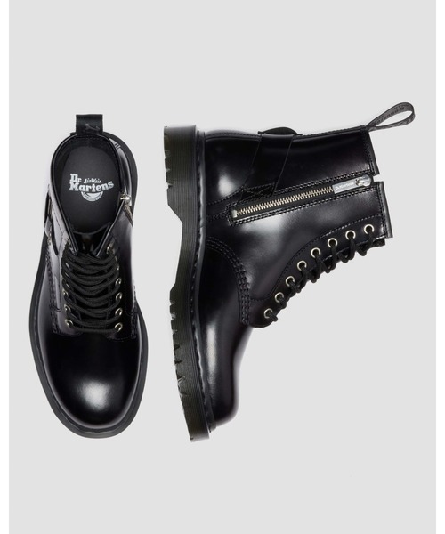 Dr. Martens（ドクターマーチン）の「Dr. Martens/ドクターマーチン 1460 HARNESS 8 ホール ブーツ 41388001（ブーツ・メンズ・ブラック・UK11/UK10/UK9/UK8/UK7/UK6/UK5/UK4/UK3）」の2枚目の写真