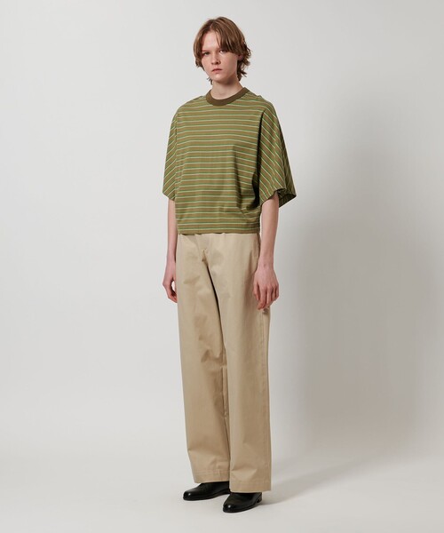 LOEFF（ロエフ）の「＜LOEFF＞マルチボーダー ドルマンスリーブ カットソー（Tシャツ/カットソー・レディース・ダークグレー/ベージュ・FREE）」の9枚目の写真