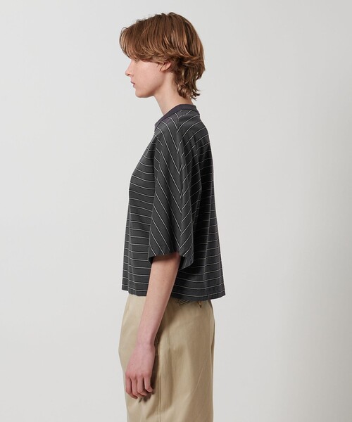 LOEFF（ロエフ）の「＜LOEFF＞マルチボーダー ドルマンスリーブ カットソー（Tシャツ/カットソー・レディース・ダークグレー/ベージュ・FREE）」の13枚目の写真