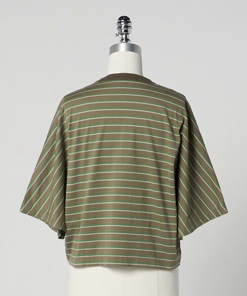 LOEFF（ロエフ）の「＜LOEFF＞マルチボーダー ドルマンスリーブ カットソー（Tシャツ/カットソー・レディース・ダークグレー/ベージュ・FREE）」の14枚目の写真