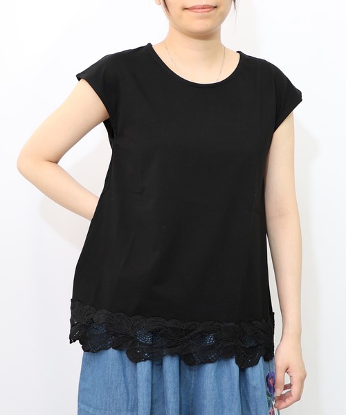 タンクトップ ScoLar スカラー 151703 オリジナルレースインナータンク カジュアル ガーリー レトロ 原宿系 個性的 ポイント 151703-1：オリジナルレースインナータンク（タンクトップ