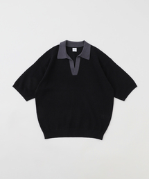 EDIFICE | メッシュ ハーフスリーブ スキッパー(ポロシャツ)