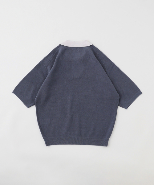 EDIFICE（エディフィス）の「メッシュ ハーフスリーブ スキッパー（ポロシャツ・メンズ・ブラック/ブルー/イエロー系その他・MEDIUM/LARGE）」の4枚目の写真