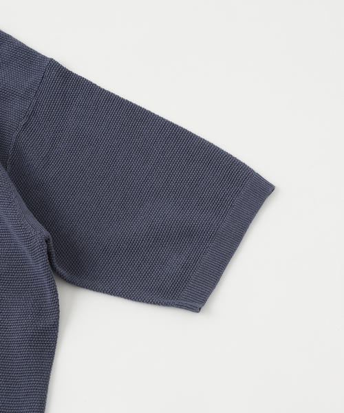 EDIFICE（エディフィス）の「メッシュ ハーフスリーブ スキッパー（ポロシャツ・メンズ・ブラック/ブルー/イエロー系その他・MEDIUM/LARGE）」の5枚目の写真