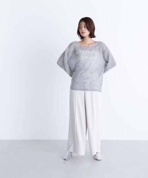 NATURAL BEAUTY BASIC(ナチュラルビューティーベーシック)の「◇モヘヤブレンドニット(ニット/セーター・レディース・グレー/パープル/ベージュ・FREE)」の7枚目の写真