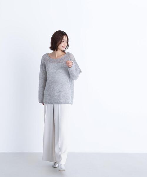 NATURAL BEAUTY BASIC(ナチュラルビューティーベーシック)の「◇モヘヤブレンドニット(ニット/セーター・レディース・グレー/パープル/ベージュ・FREE)」の9枚目の写真