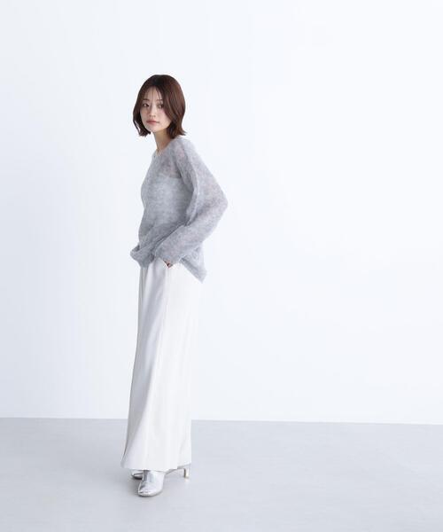 NATURAL BEAUTY BASIC(ナチュラルビューティーベーシック)の「◇モヘヤブレンドニット(ニット/セーター・レディース・グレー/パープル/ベージュ・FREE)」の10枚目の写真