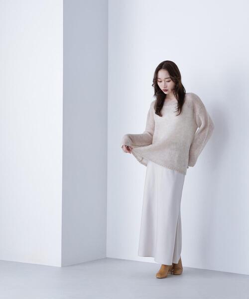 NATURAL BEAUTY BASIC(ナチュラルビューティーベーシック)の「◇モヘヤブレンドニット(ニット/セーター・レディース・グレー/パープル/ベージュ・FREE)」の14枚目の写真
