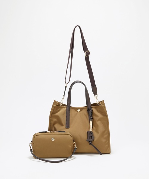 Breath TOPKAPI(ブレストプカピ)の「【Breath TOPKAPI】撥水 マルチway スクエア A4 トートバッグ / 10ポケット(トートバッグ・レディース・キャメル/ブラック・FREE)」の21枚目の写真