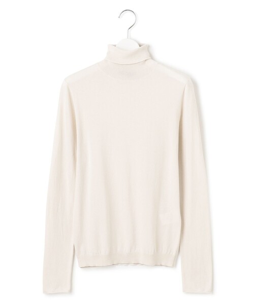 23区 S(ニジュウサンクチイサイサイズ)の「【CLASSY.掲載/洗える】スムージーコットン タートルネック ニット(ニット/セーター・レディース・ホワイト系1/ホワイト系/ブラック系/ベージュ系・32)」の19枚目の写真