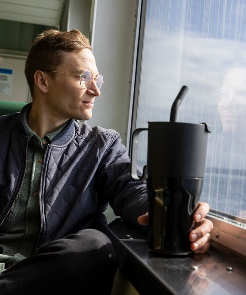 Klean Kanteen（クリーンカンティーン）の「Klean Kanteen/クリーンカンティーン Rise Tumbler Straw 26oz/ライズタンブラーストロー 26oz 769ml（グラス/マグカップ/タンブラー・レディース・ブラック/A/D/C/B・FREE）」の13枚目の写真