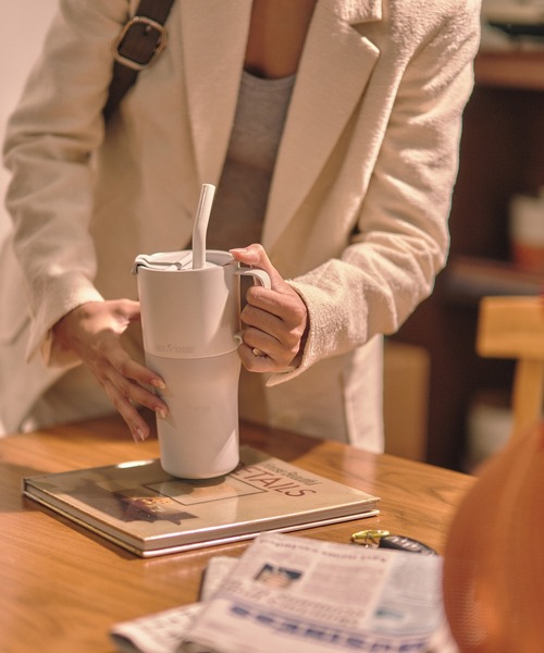 Klean Kanteen（クリーンカンティーン）の「Klean Kanteen/クリーンカンティーン Rise Tumbler Straw 26oz/ライズタンブラーストロー 26oz 769ml（グラス/マグカップ/タンブラー・レディース・ブラック/A/D/C/B・FREE）」の17枚目の写真