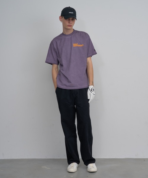 Mid 90s Club(ミッドナインティーズクラブ)の「GOLF DIFFERENT Vintage-Style Tee(Tシャツ/カットソー・メンズ・ブラック/パープル/ライトグレー・LARGE/MEDIUM)」の14枚目の写真