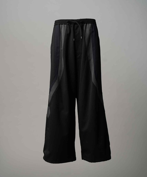 MAISON SPECIAL【トラックパンツ】 UNISEX》Wool Mixed Prime-Wide Track Pants/ウールミックス