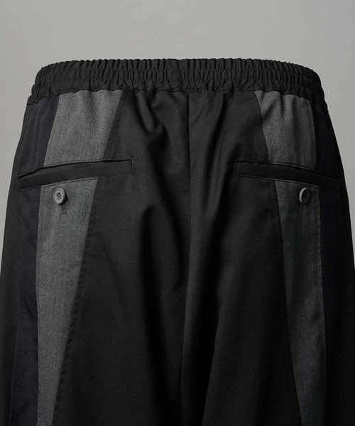 UNISEX》Wool Mixed Prime-Wide Track Pants/ウールミックス