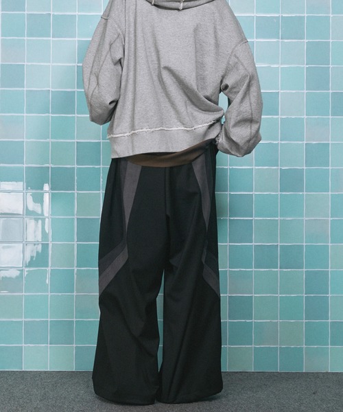 UNISEX》Wool Mixed Prime-Wide Track Pants/ウールミックスプライム