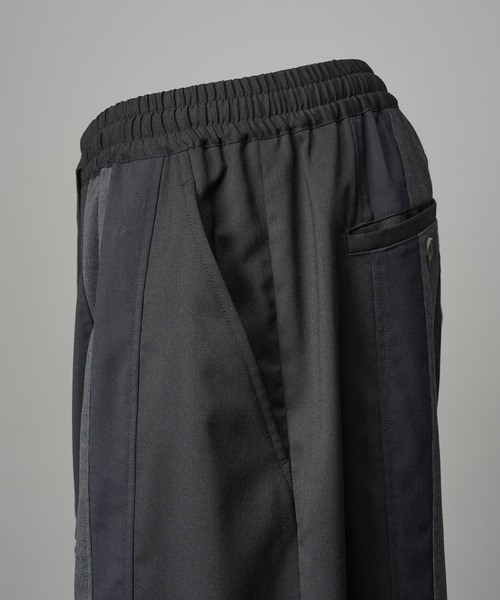 UNISEX》Wool Mixed Prime-Wide Track Pants/ウールミックスプライム