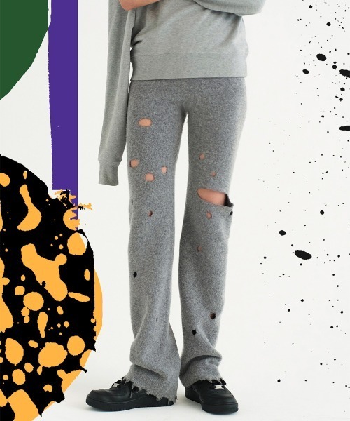 セール】hide and seek knit trousers（その他パンツ）｜soduk