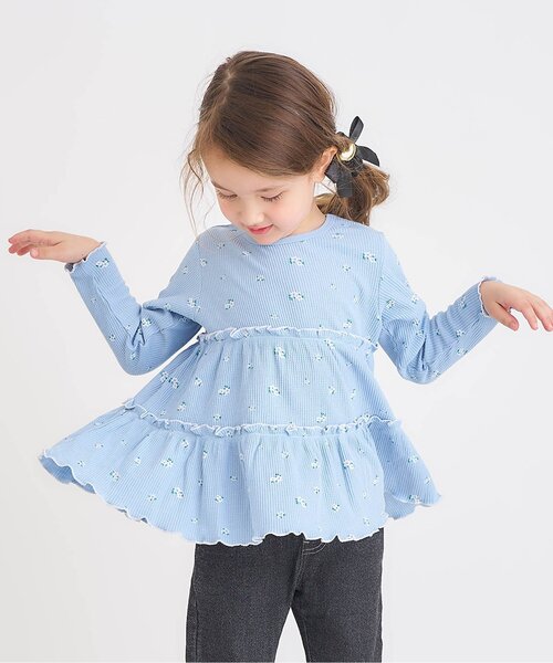 セール】【WEB限定/ジュニア対応】ワッフルティアードTシャツ（Tシャツ