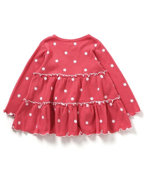 apres les cours（アプレレクール）の「【新色追加/WEB限定】ワッフルティアードTシャツ_ジュニア対応（Tシャツ/カットソー・キッズ・アイボリー/サックスブルー/レッド/ブラック/ピンク/ミント/ブルー・80/90/100/110/120/130/140）」の20枚目の写真