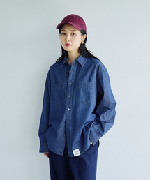インディゴブルー」に該当するシャツ/ブラウス（デニム