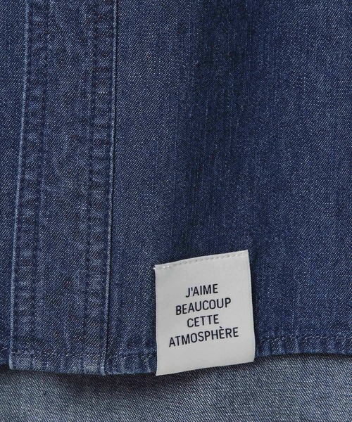 LEPSIM(レプシィム)の「デニムシャツ 579694(シャツ/ブラウス・レディース・ピンク/インディゴブルー/ブルー・FREE)」の5枚目の写真