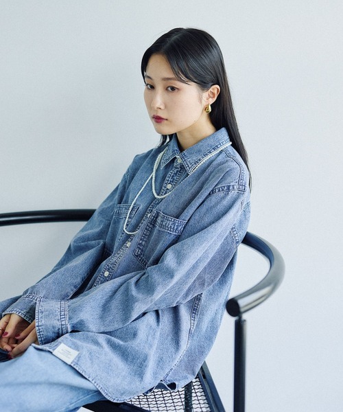 セール】デニムシャツ 579694（シャツ/ブラウス）｜LEPSIM（レプシィム